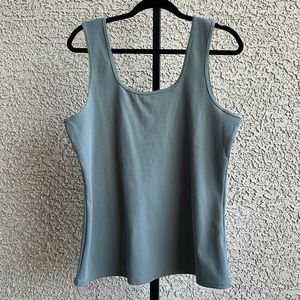 Zella Ribbed Tank Top - Sage Green
